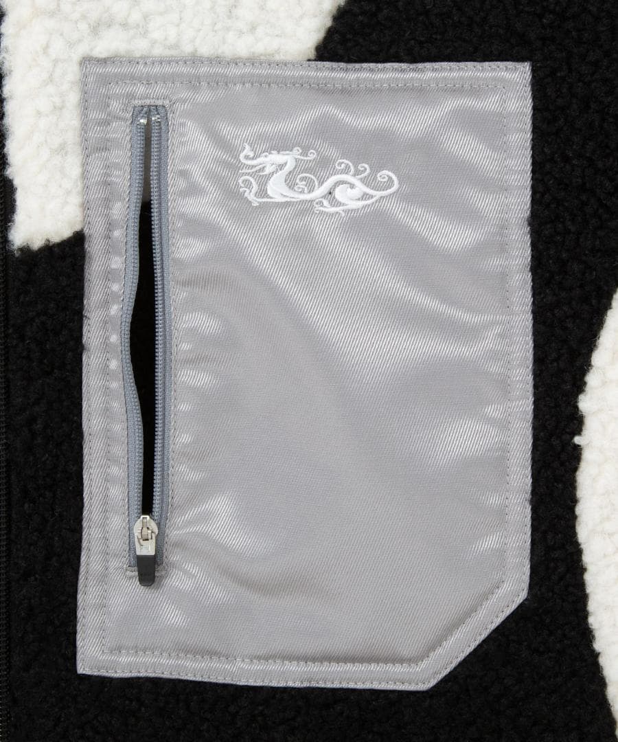 新品☆ダンスウィズドラゴン カールボア ブルゾン☆ホワイト☆XLサイズ