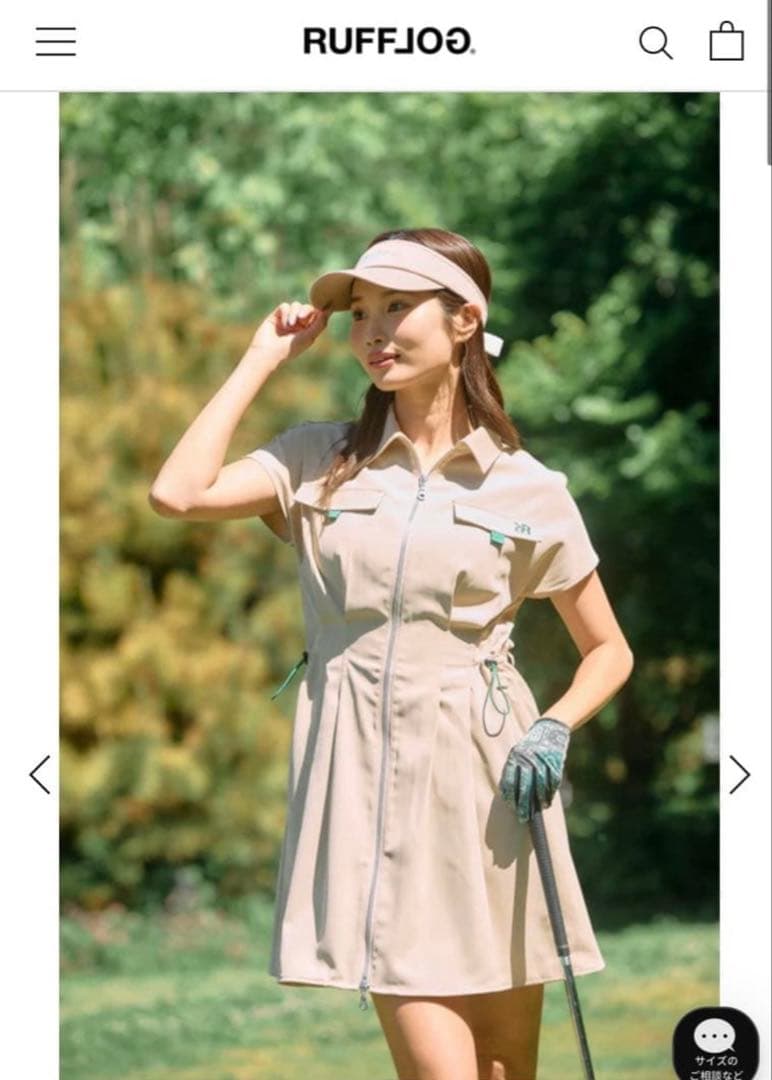 RFLG×RND FRONT ZIP OP rufflog riendagolf