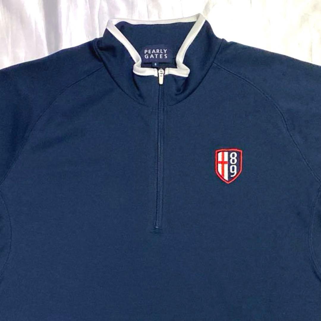 PARLY GATES ハーフジップ 半袖 トレーニングシャツ サイズ6 XL