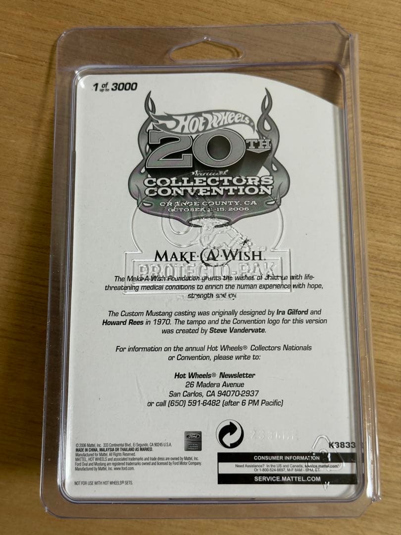 ミニカー Hot Wheels 20th Convention 2006 Mustang