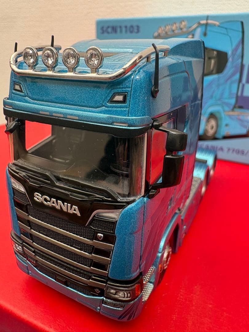 合金スカニア 770S ミニカー 1/64 （2デフ　ダブル引きタイプ）