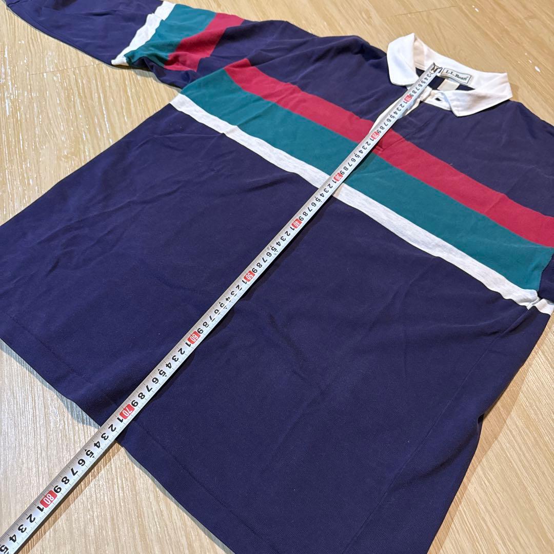 美品　状態良好　90's L.L.Bean ラガーシャツ ネイビー