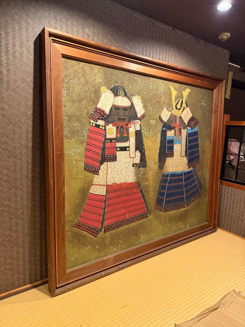 作者不明　甲冑2体絵
