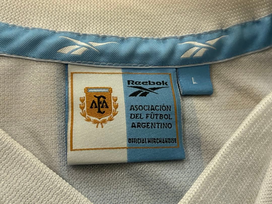 2000年アルゼンチン代表ホームユニフォーム サイズL リーボック製レア