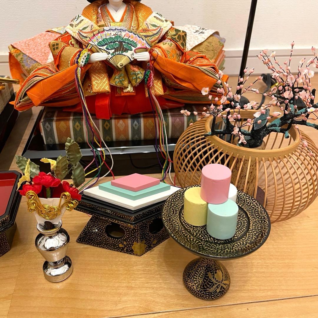 【極美品】久宝堂　雛人形　ひな人形　セット　親王飾　ひな祭り　ひなまつり