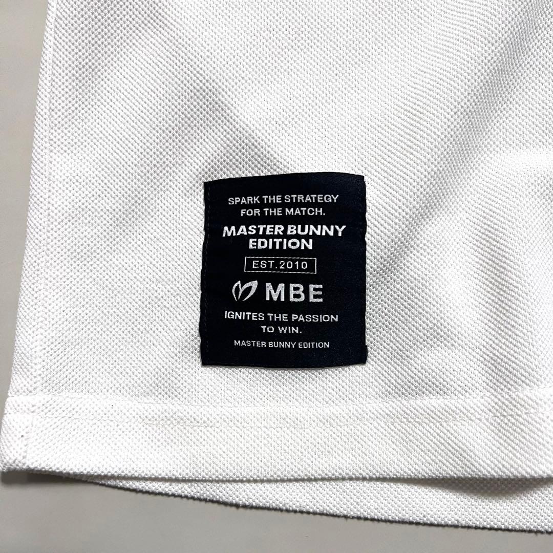 美品 マスターバニー モックネックシャツ 半袖 5 バイカラー ゴルフ メンズ