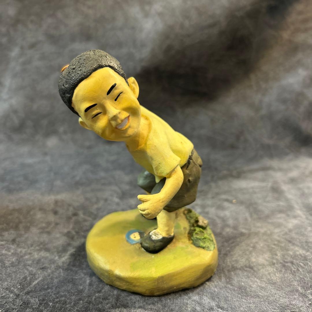 昭和レトロ少年 フィギュア 樹脂製 約10cm