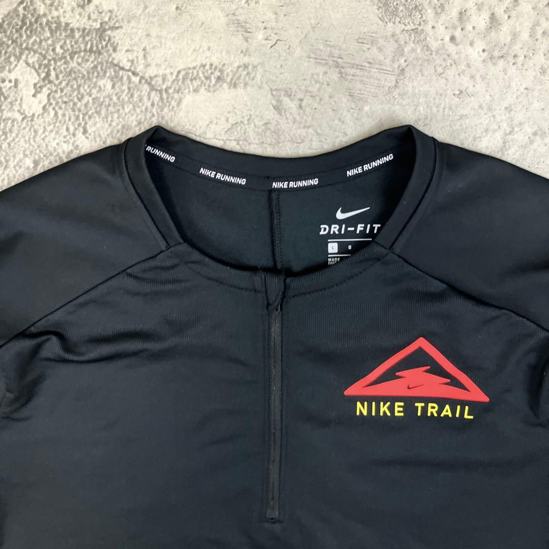 NIKE TRAIL ナイキトレイル ハーフジップ 長袖 ランニングトップ 古着