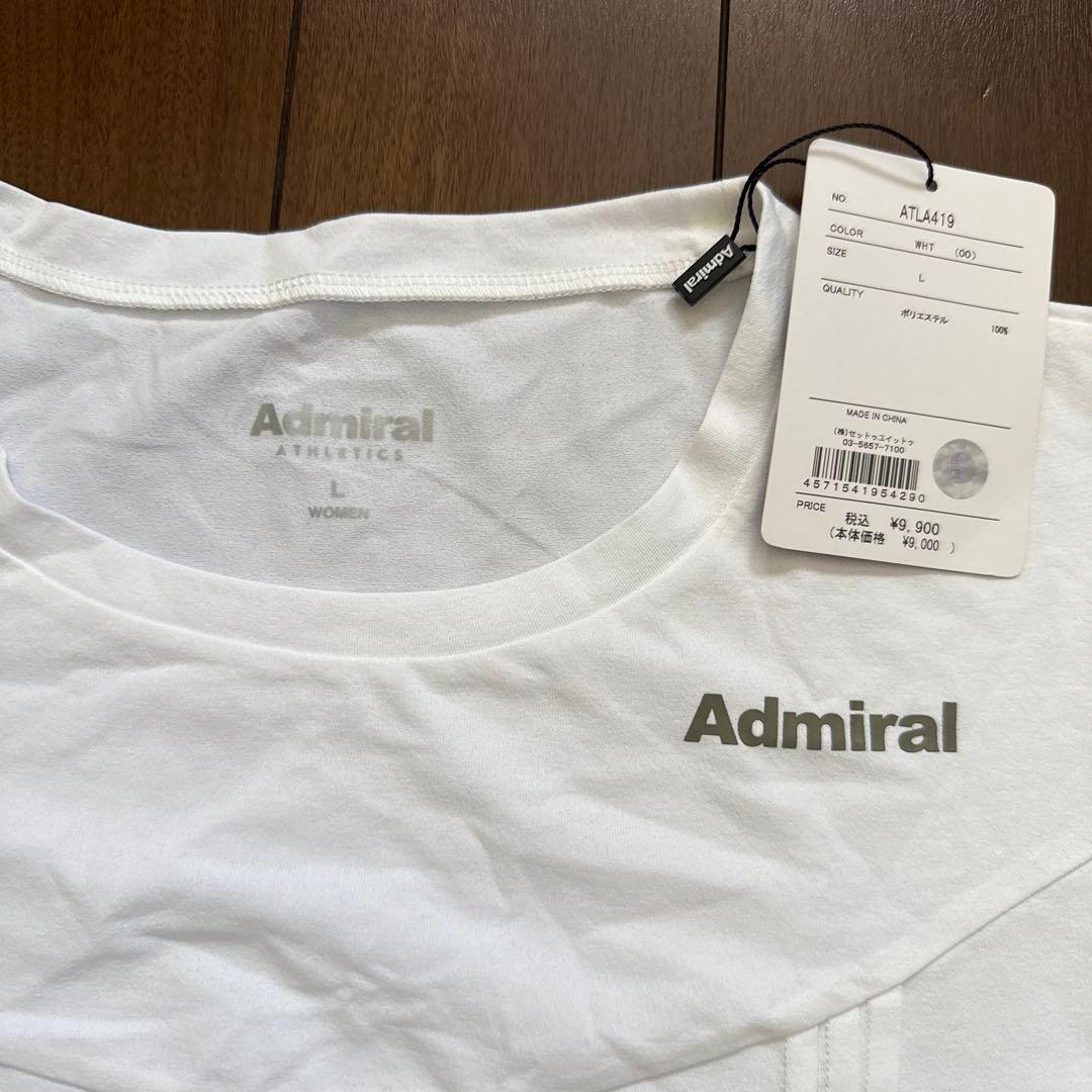 アドミラルフロントピンタックTシャツ ATLA419 Lサイズ　新品タグ付き