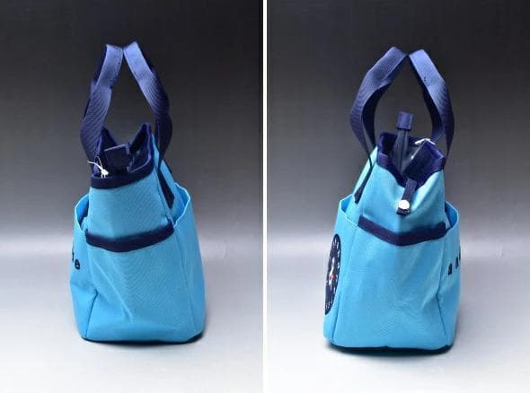 新品 and per se アンパスィ カートバッグ ラウンドバッグ 水色