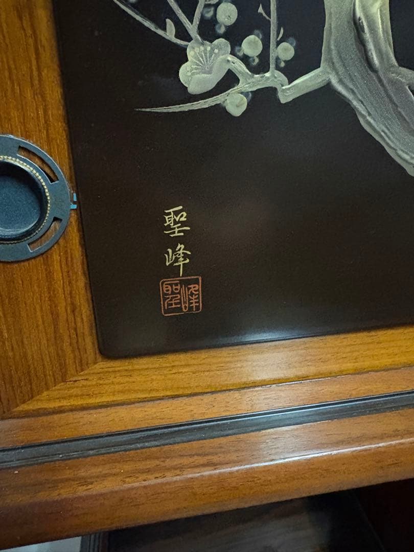 茶箪笥　昭和レトロ　飾り棚　横幅90㎝　奥行38㎝　高さ107.5㎝