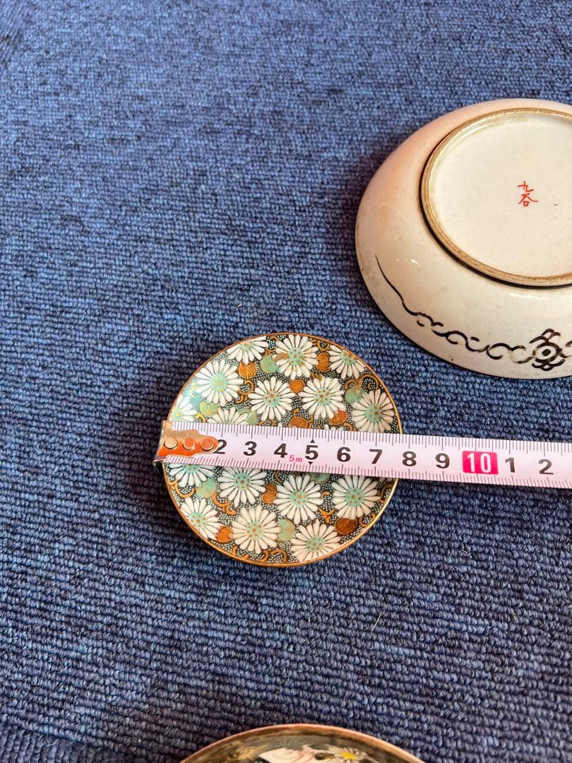 1052 九谷　皿5客　時代物