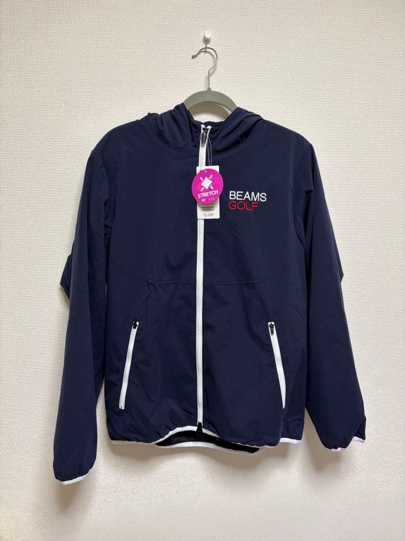 beams golf 撥水ストレッチ フルジップフーディー