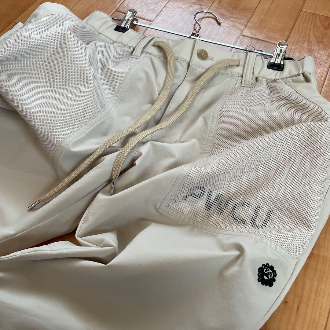 PWCU クリーム色パンツ ウエストゴム