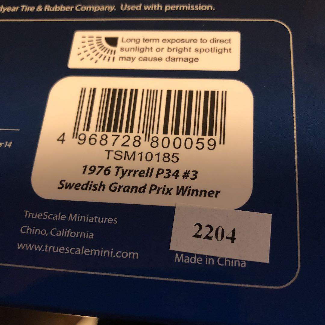 TRUESCALE Tyrrell P34 ティレル 1/18 トゥルースケール
