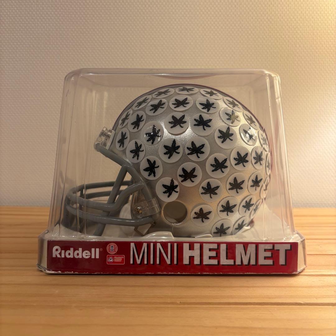 Riddell オハイオ州バックアイズ アメフト ミニフットボールヘルメット