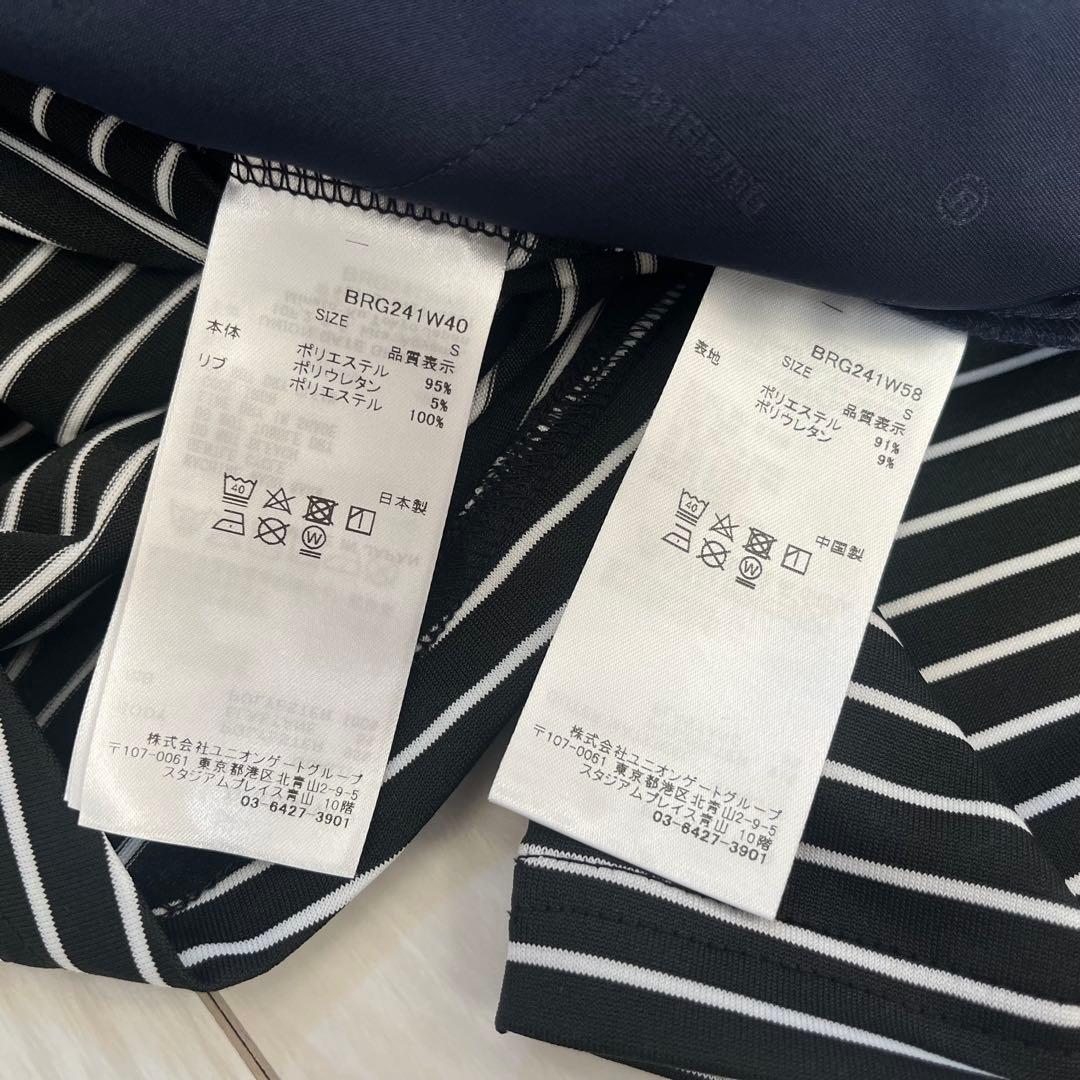 新品★47,300円 黒紺S BRIEFING 上下２枚 ゴルフセットアップ