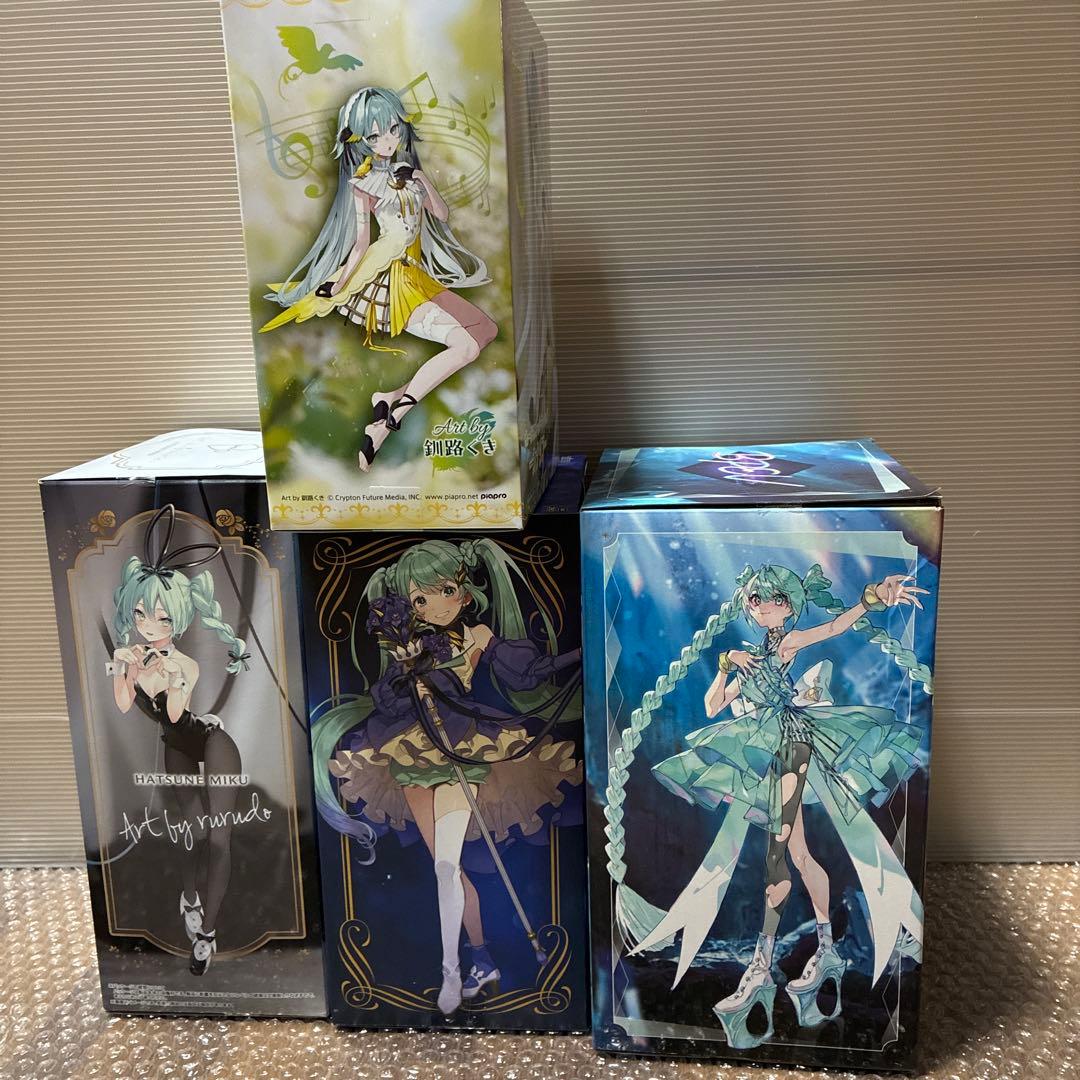 初音ミク未開封プライズフィギュア4個