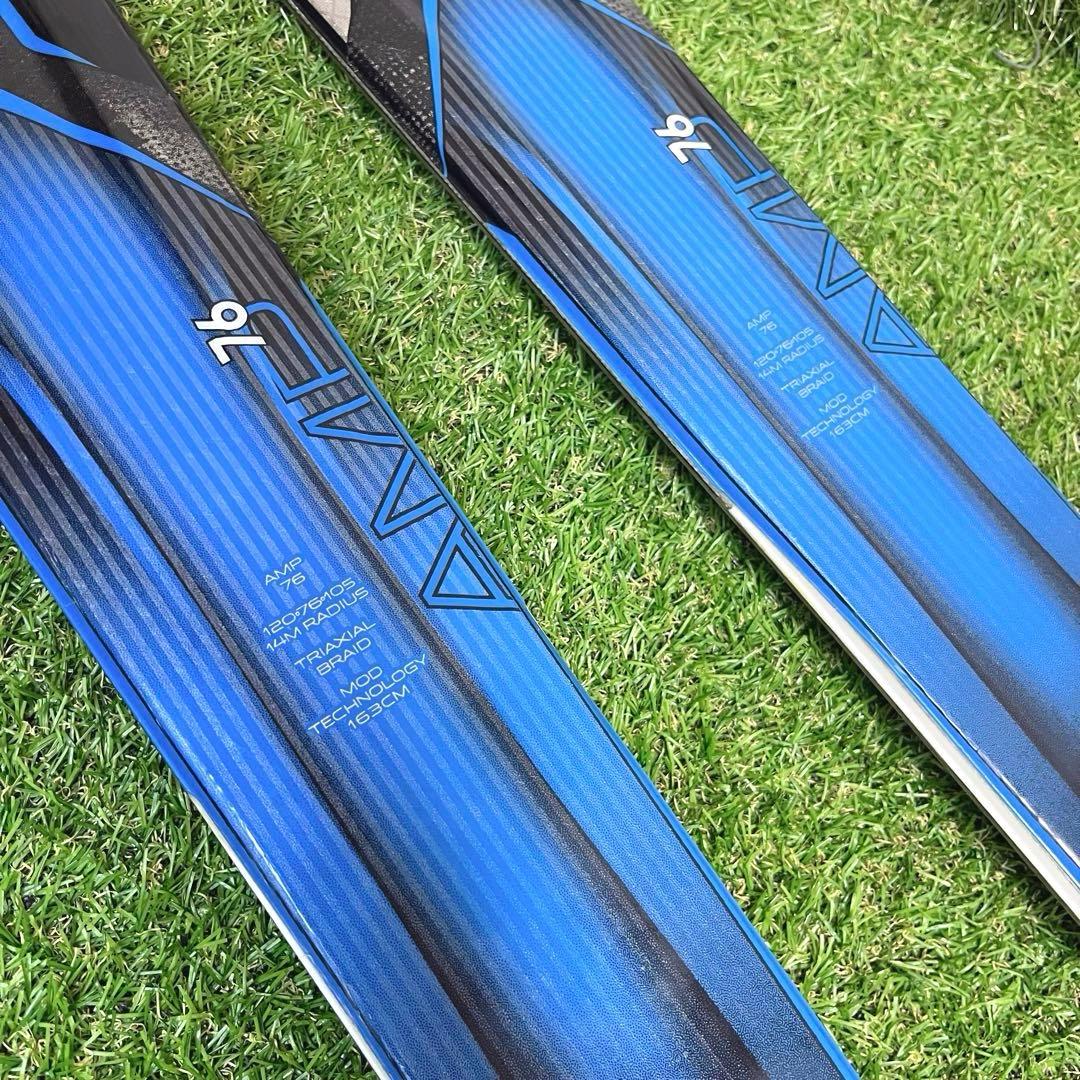 K2 AMP76 スキー板163cm 解放値3-10 ソール 258-360mm