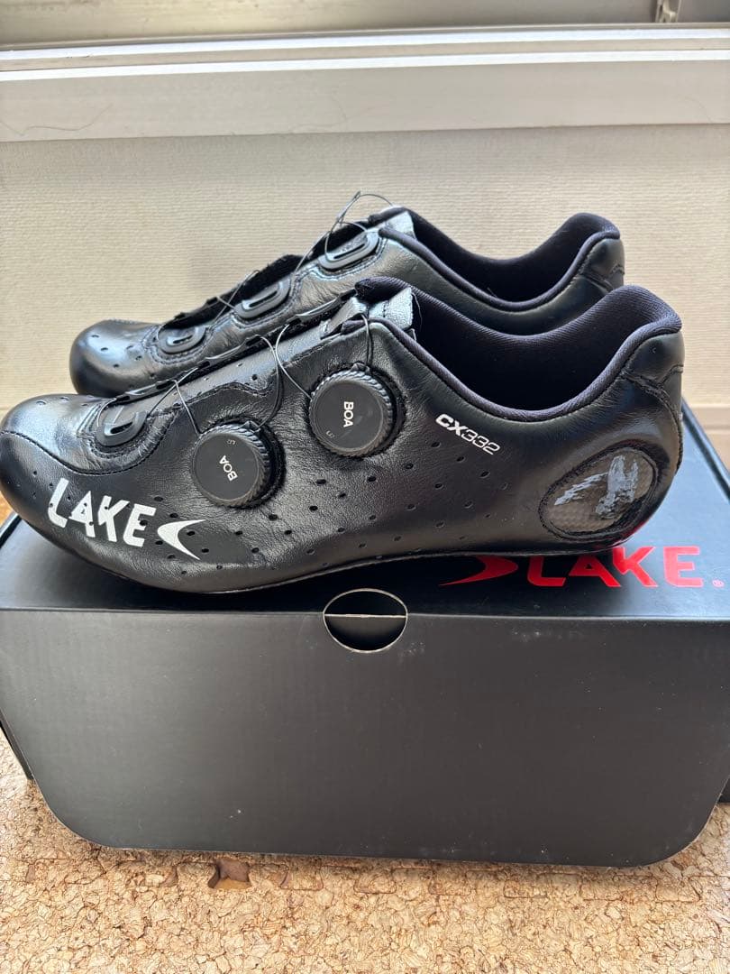 LAKE レイクCX332 サイズ41 標準幅　　　ブラック