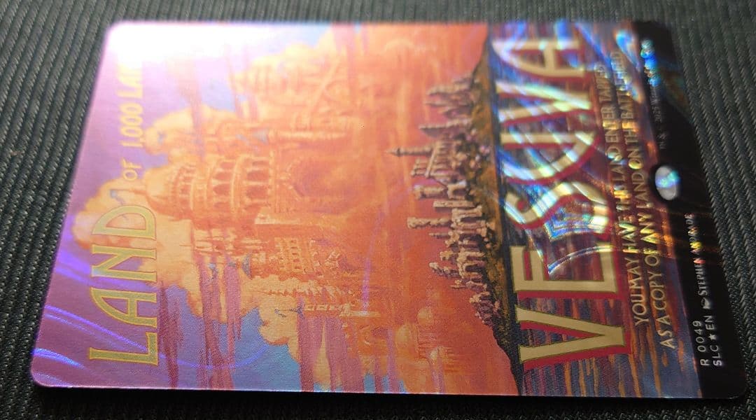 mtg 稀少個体 ハローFOIL フルアート ヴェズーヴァ 英語 sld slc