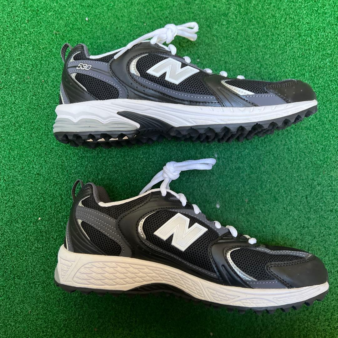 New Balance 990v5 ゴルフシューズ (ブラック/ホワイト)