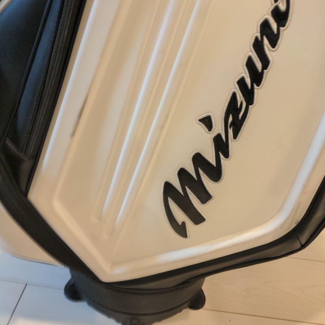 mizuno proミズノプロ　キャディバッグ　ゴルフバック 白 中古品 希少