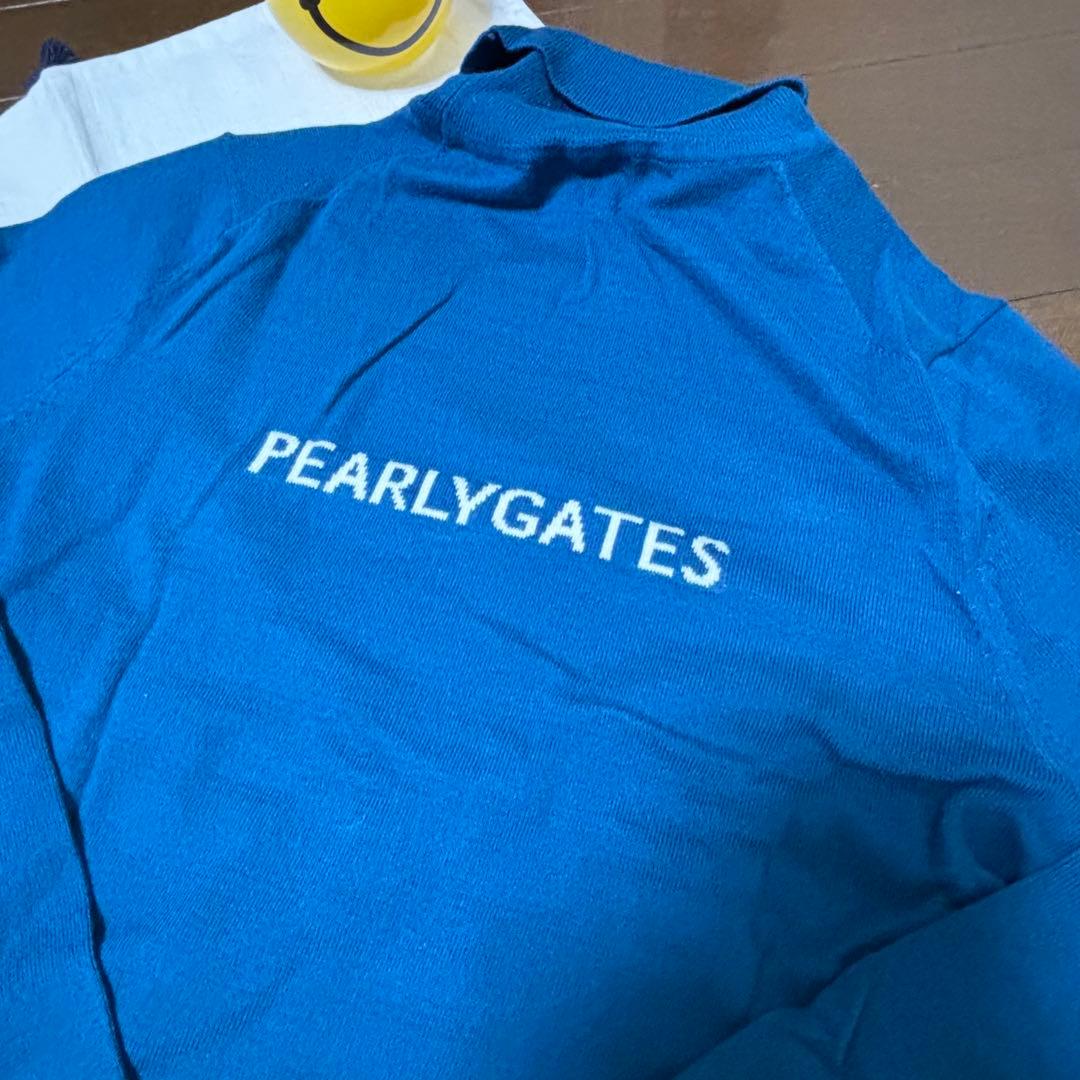 パーリーゲイツPEARLYGATESコットンタートルネックセーター新品未使用0S