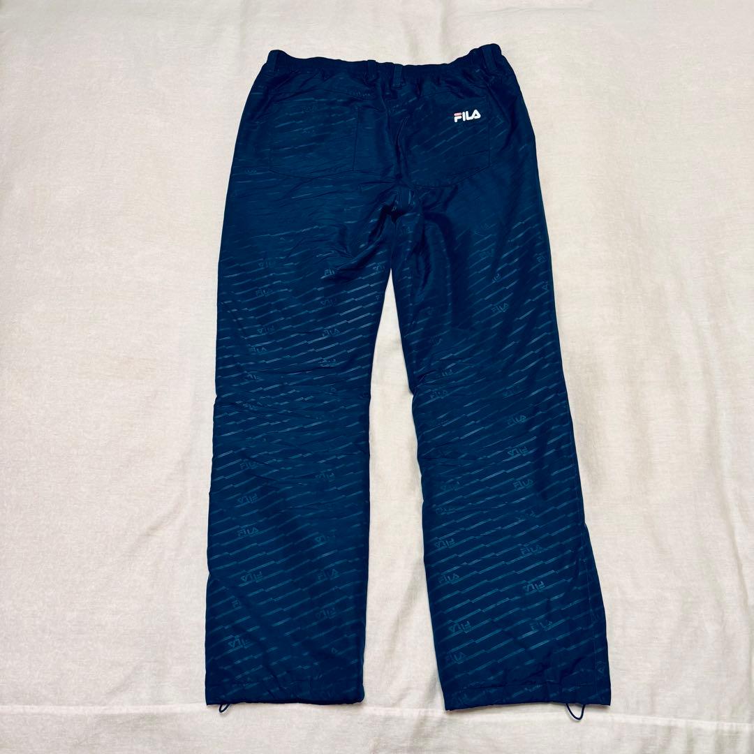 【極暖/美品】FILA GOLF 中綿セットアップ 上下 LL ネイビー