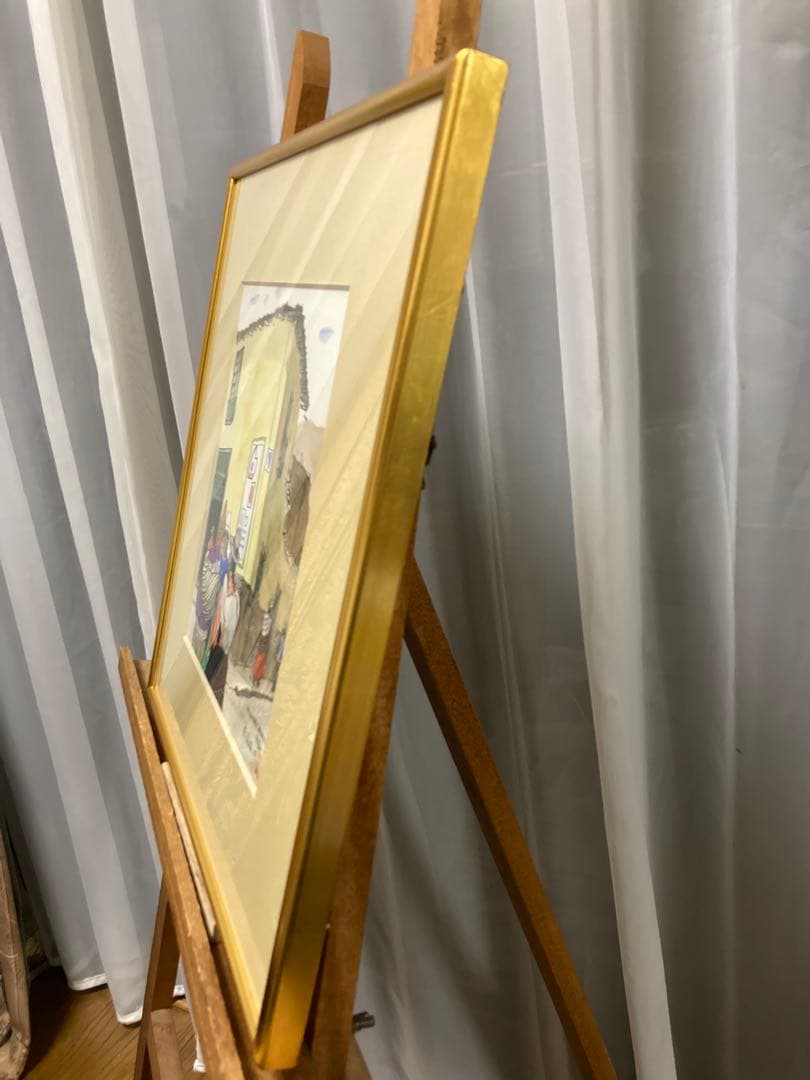 水彩 人物画 【浪打栄光】 「HUANCAYOにて」 『美術大鑑』掲載 箱あり