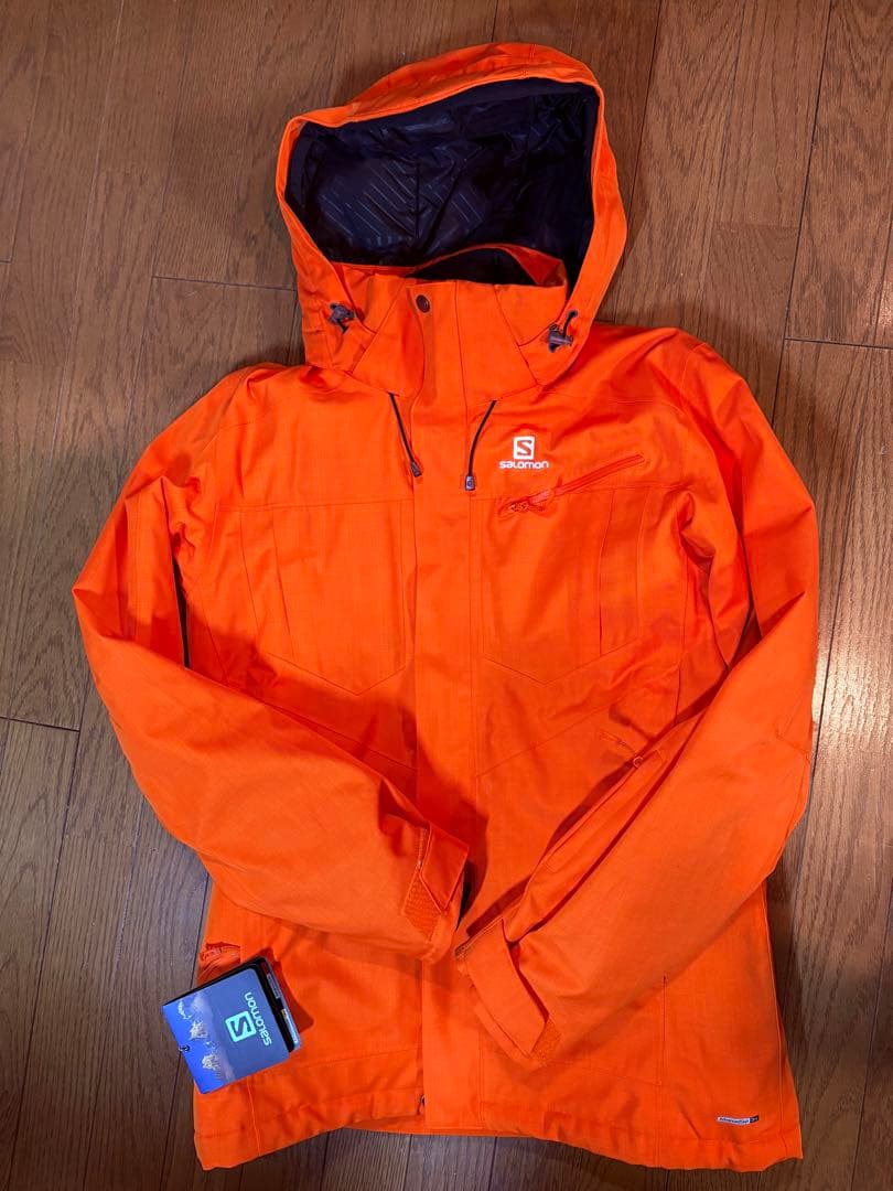 Salomon オレンジジャケ★スキースノボ★メンズS着丈75★未使用早い者勝ち
