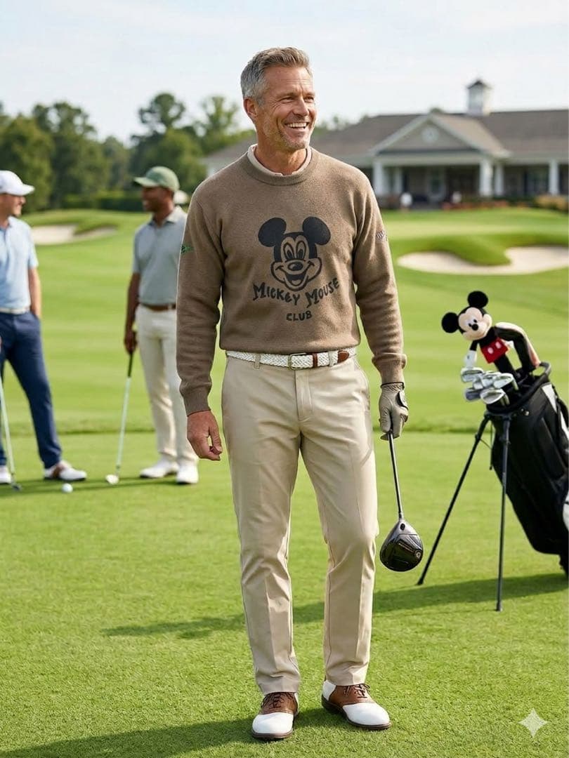 BEAMS GOLF × Disney 100周年コラボ ニット ミッキー