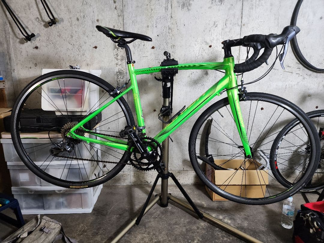 メリダグリーン アルミフレーム ロードバイク札幌引き取り限定