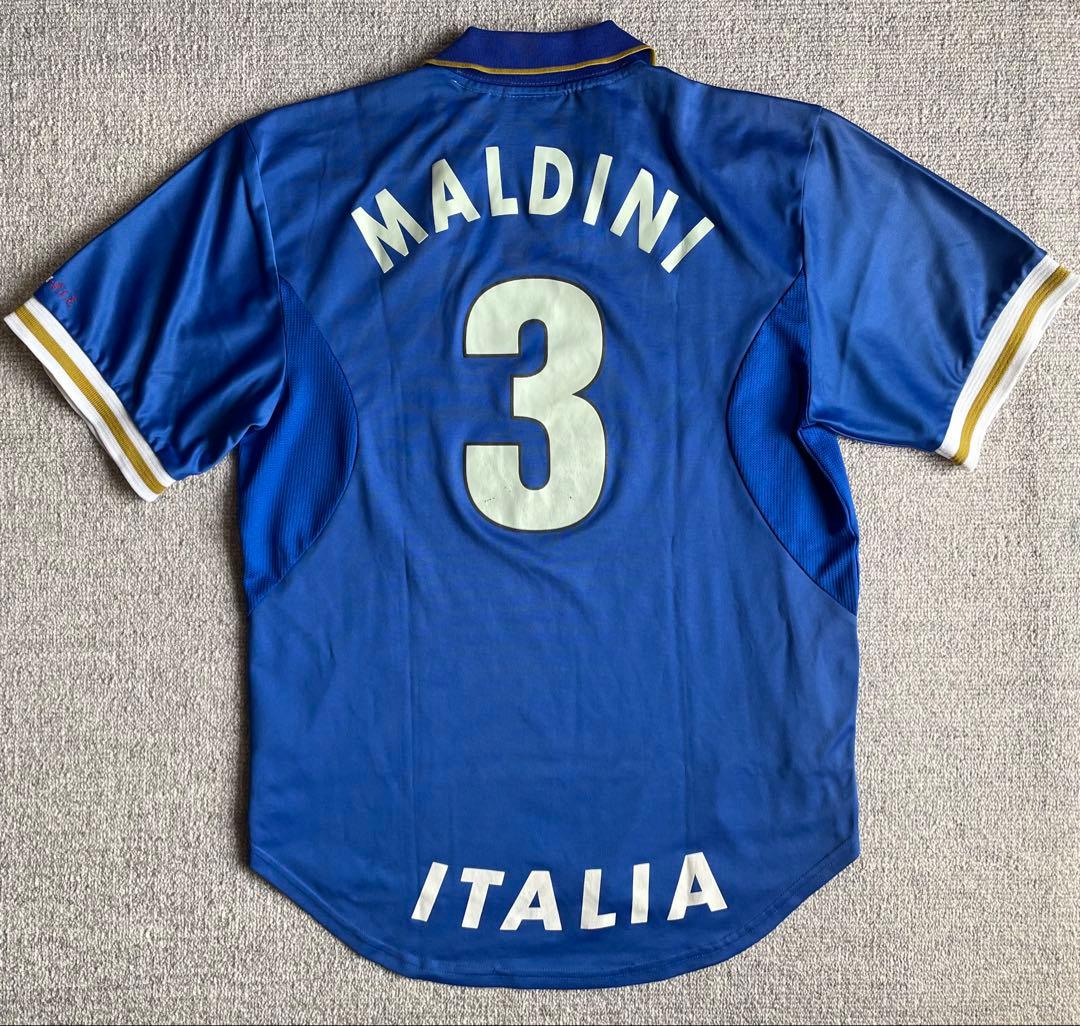 イタリア代表ユニフォーム　マルディーニ 背番号３　サイズＬ　ヴィンテージ
