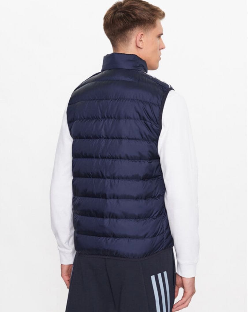新品　アディダス　エッセンシャルズ ダウンベスト　ゴルフ　ネイビー　2XL