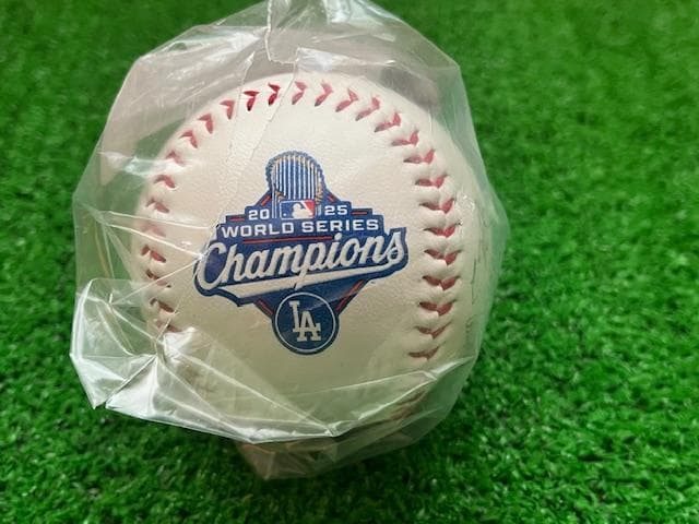 大谷翔平25WSチャンピオン記念チーム選手サイン入ボールローリングス社US限定品