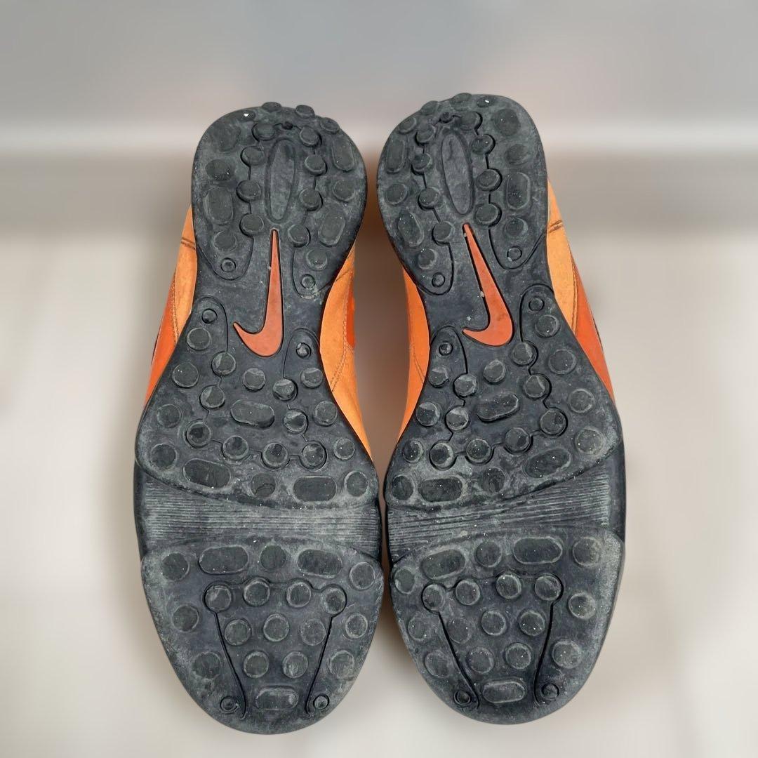 Nike 26cm サッカー トレシュー 本革　オレンジ/イエロー