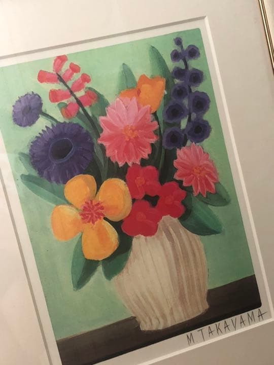 花瓶　フラワー 絵
