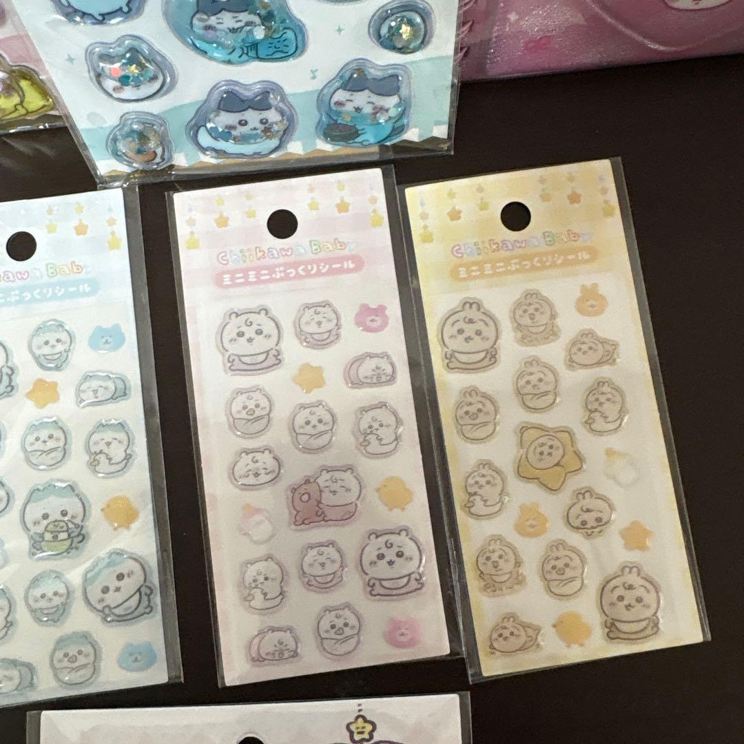 正規品ちいかわシールセット 9点鍵付きノート販促チャーム付き