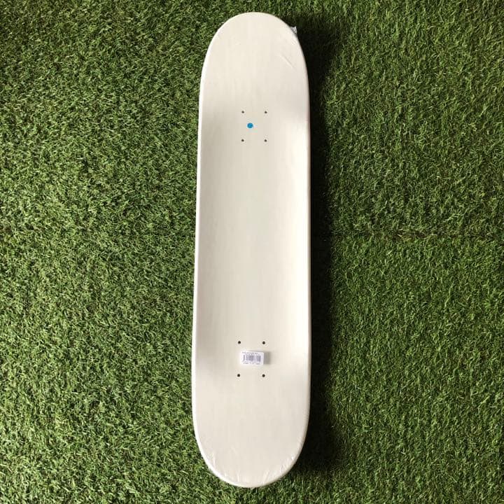 カラースケートボード　ブランクデッキ　7.75インチ　WHITE