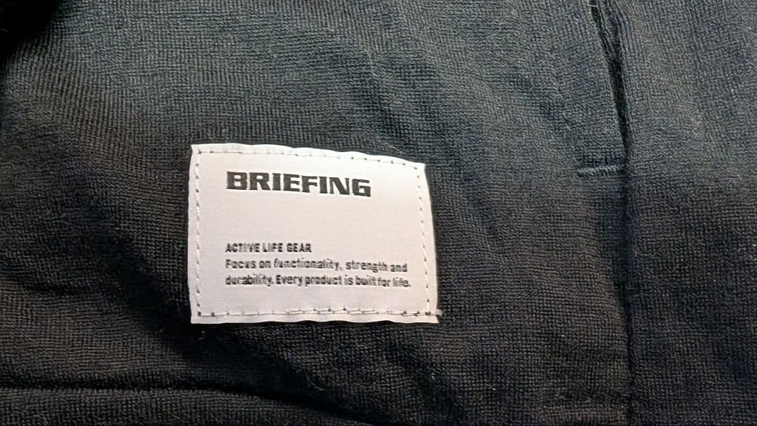 BRIEFING フルジップフーディ ブラック XL