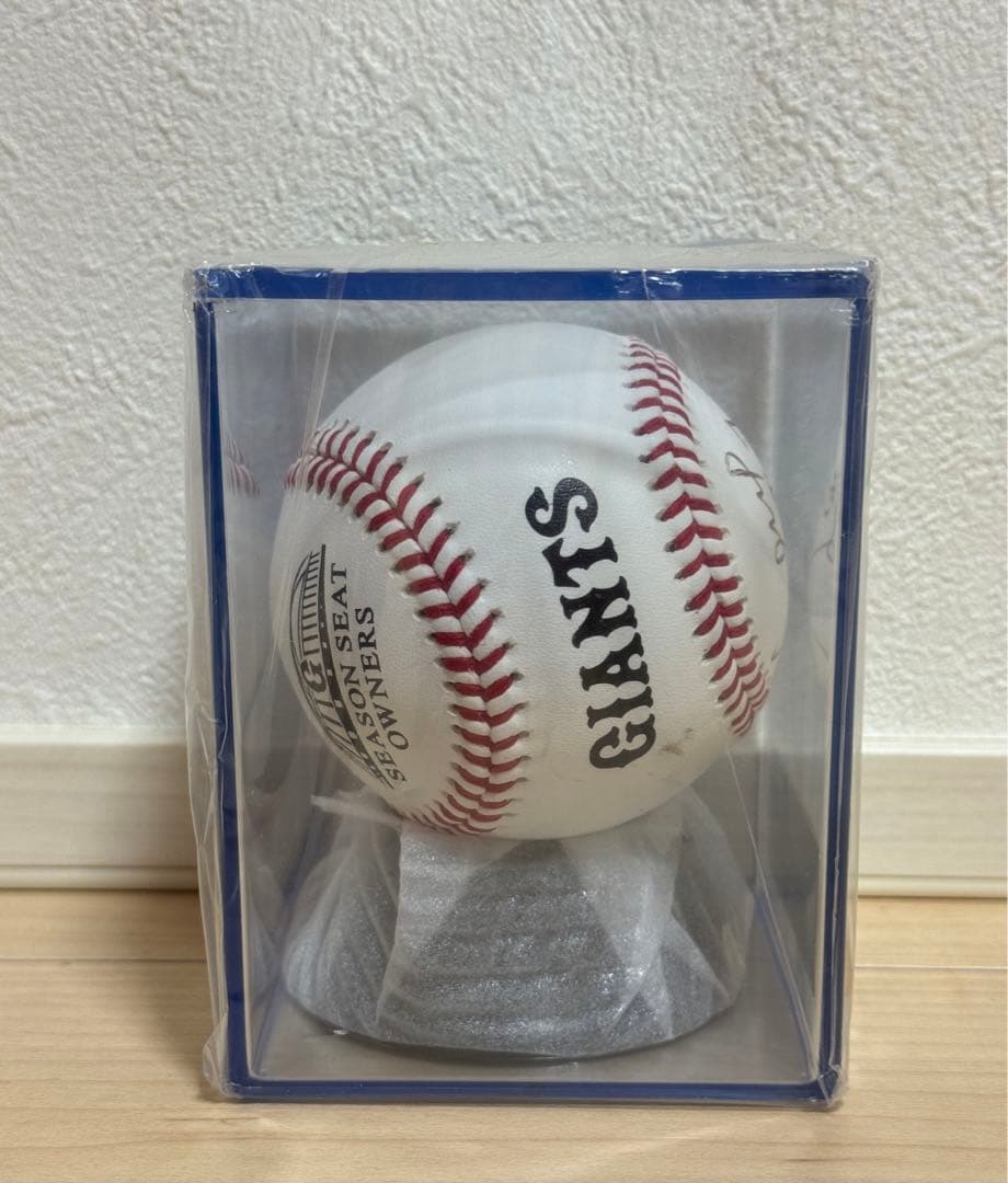 長野久義選手　＊フィルム未開封＊　直筆サインボール シーズンシート　ジャイアンツ