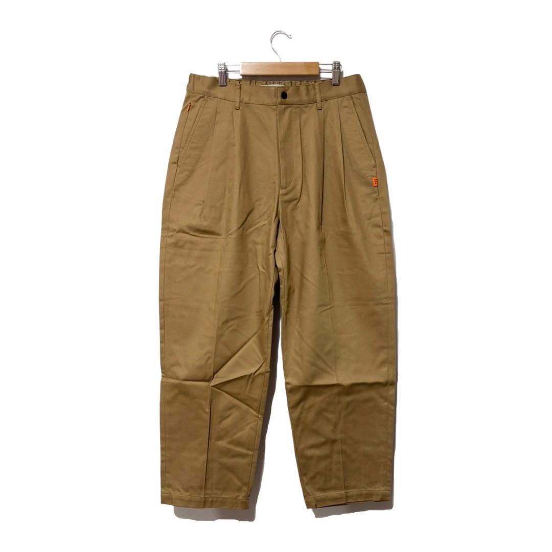 新品 ラッセルノ ゴルフ ワイド シルエット パンツ ブラウン L/XL