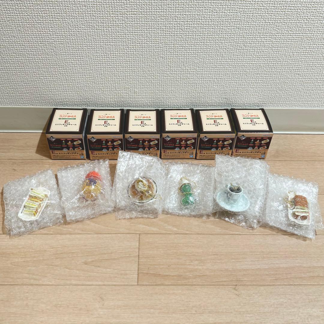 【コンプ6種セット】コメダ珈琲 E賞 ミニフィギュアチャーム 一番くじ