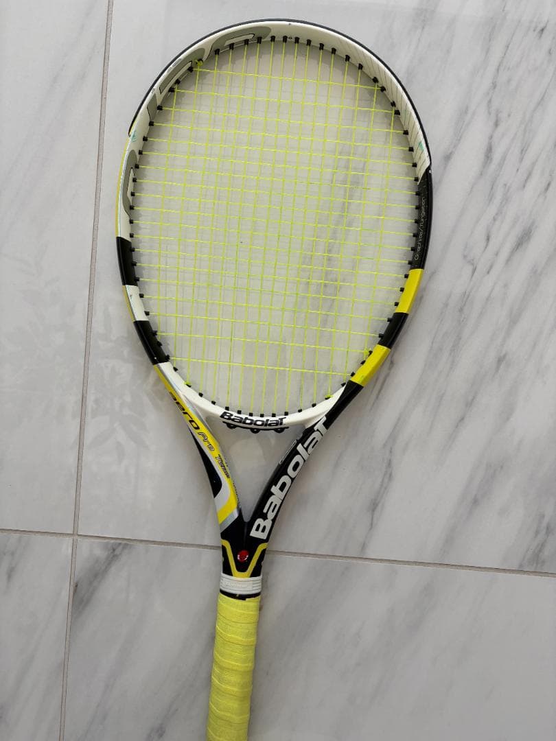 Babolat Pure Aero テニスラケット 2本セット イエロー/ピンク