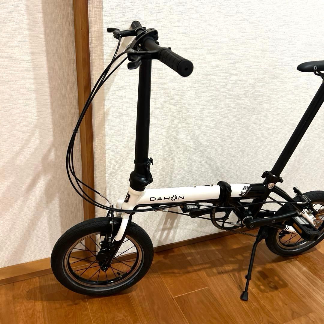 美品 DAHON ダホン K3 ホワイト 自転車 ルノー ターン N8 P10