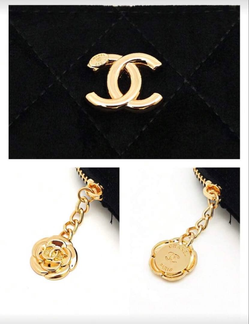 CHANEL ベルベット クラッチバッグ