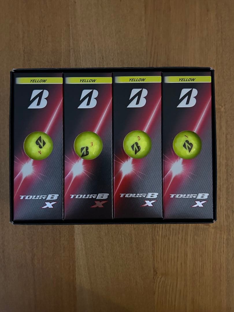 ブリヂストンTOUR BX ゴルフボール26年モデル イエロー1ダース新品未使用