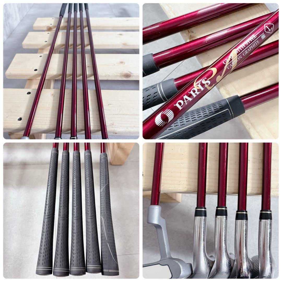T505 Paris ゴルフクラブ レディース セット 赤 adidas 初心者
