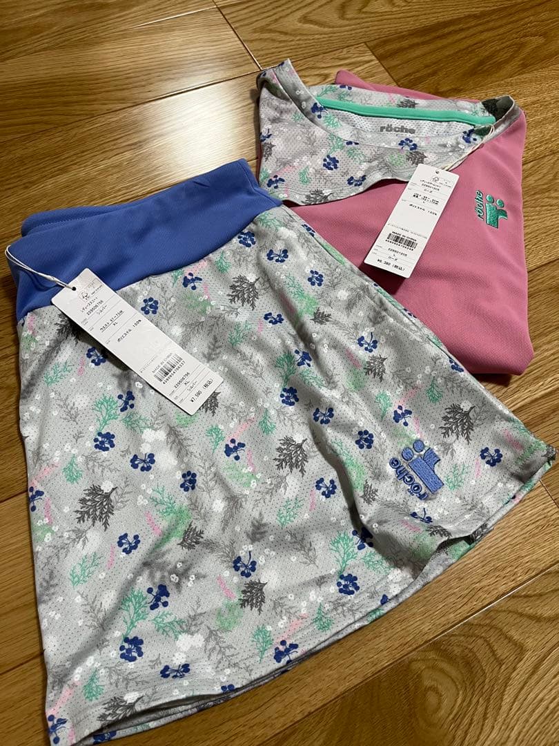 ローチェ　テニスウェア　半袖　スコート　セットアップ　L XL 新品
